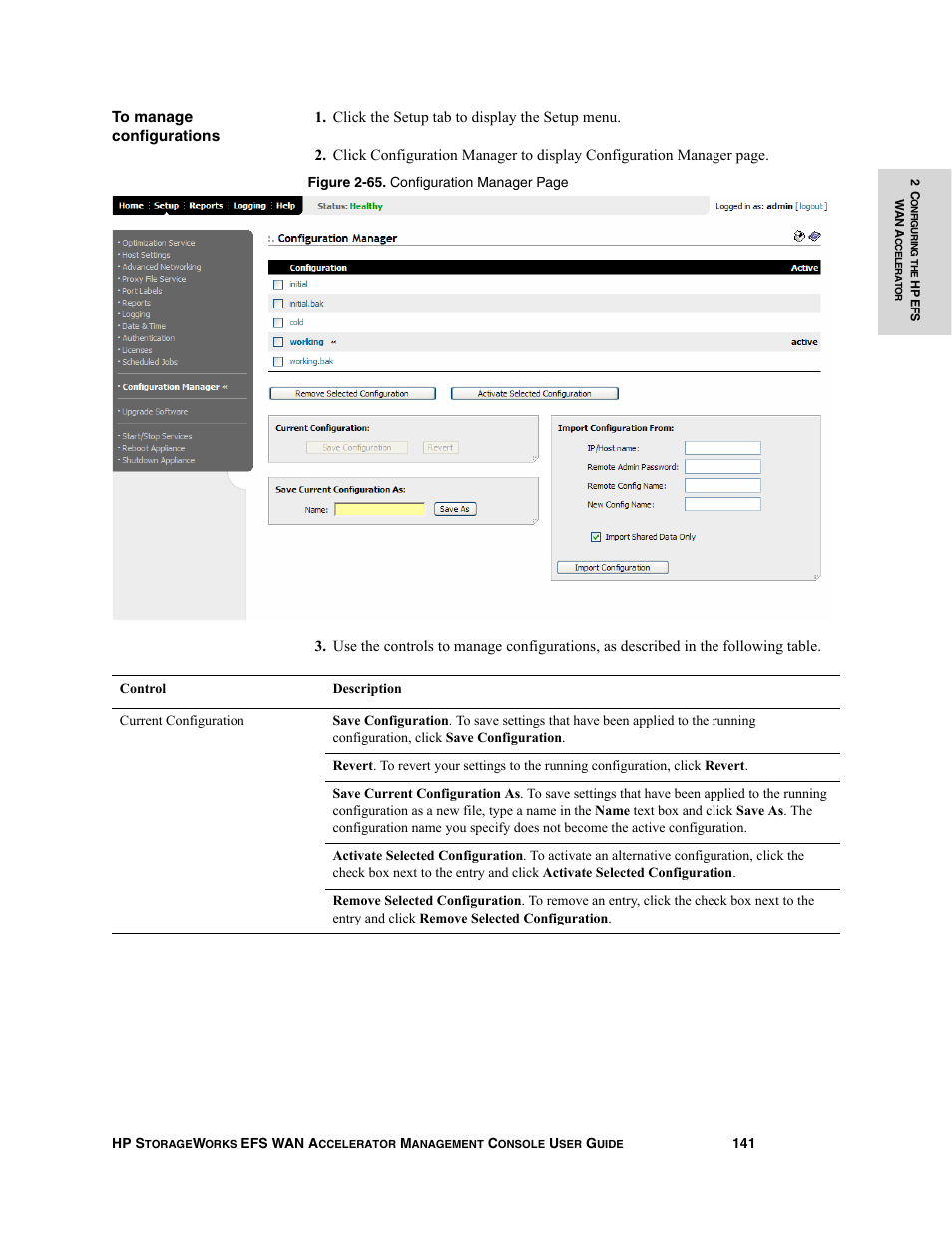 HP StorageWorks Enterprise File Services WAN Accelerator User Manual | Page 141 / 232