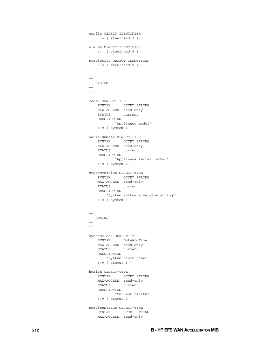 HP StorageWorks Enterprise File Services WAN Accelerator User Manual | Page 212 / 232