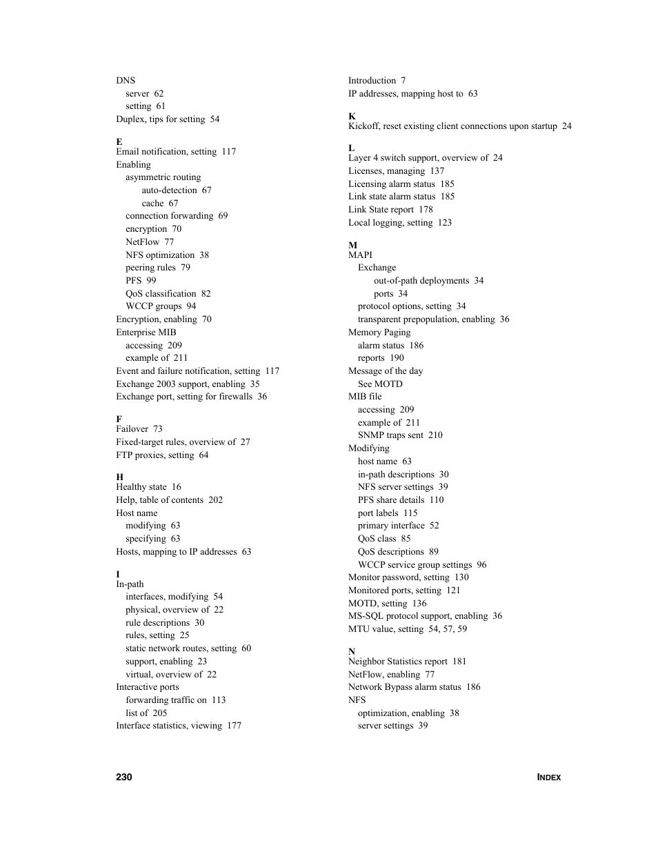 HP StorageWorks Enterprise File Services WAN Accelerator User Manual | Page 230 / 232