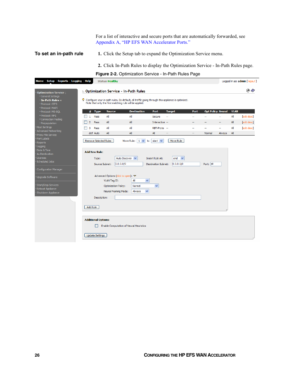 HP StorageWorks Enterprise File Services WAN Accelerator User Manual | Page 26 / 232