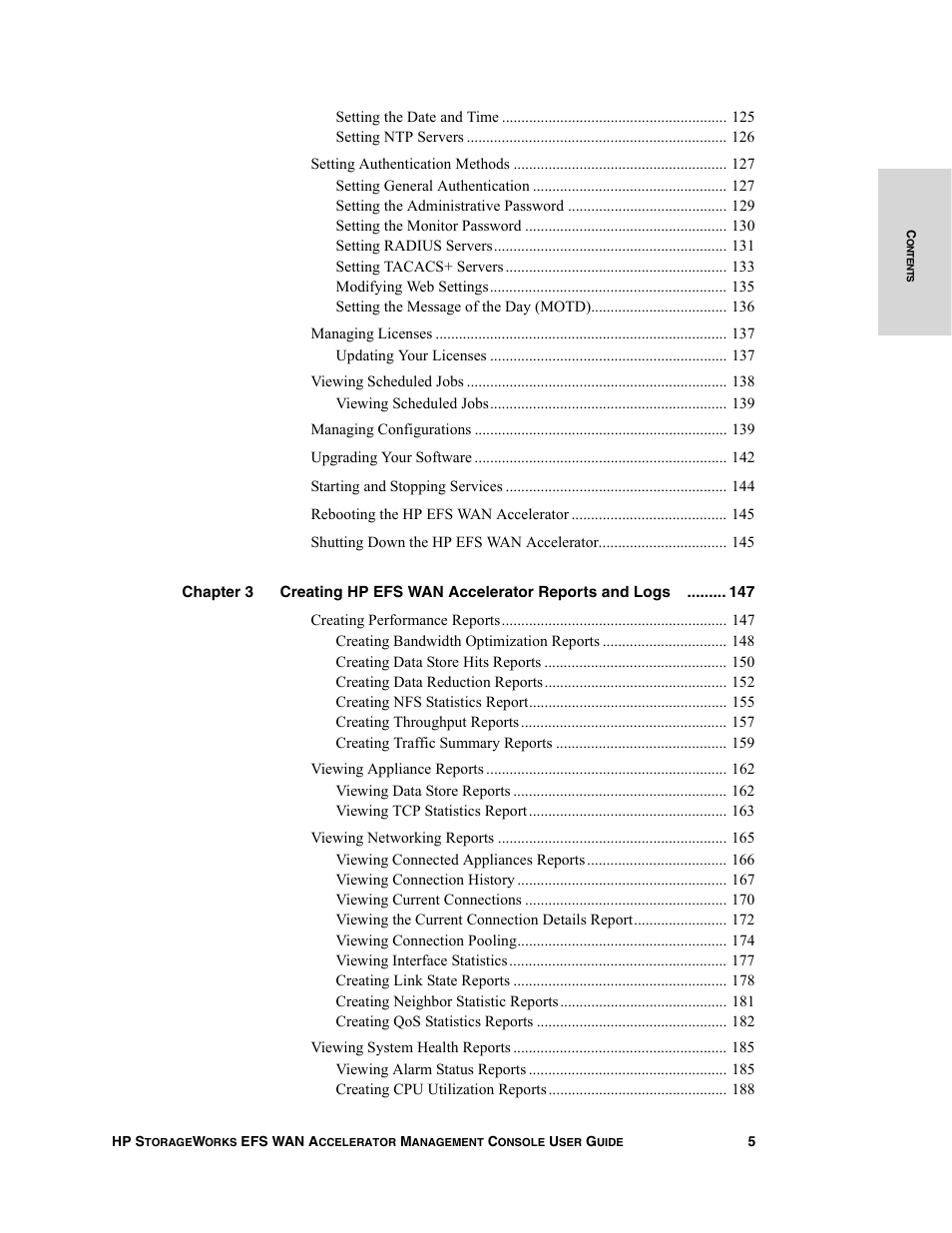 HP StorageWorks Enterprise File Services WAN Accelerator User Manual | Page 5 / 232