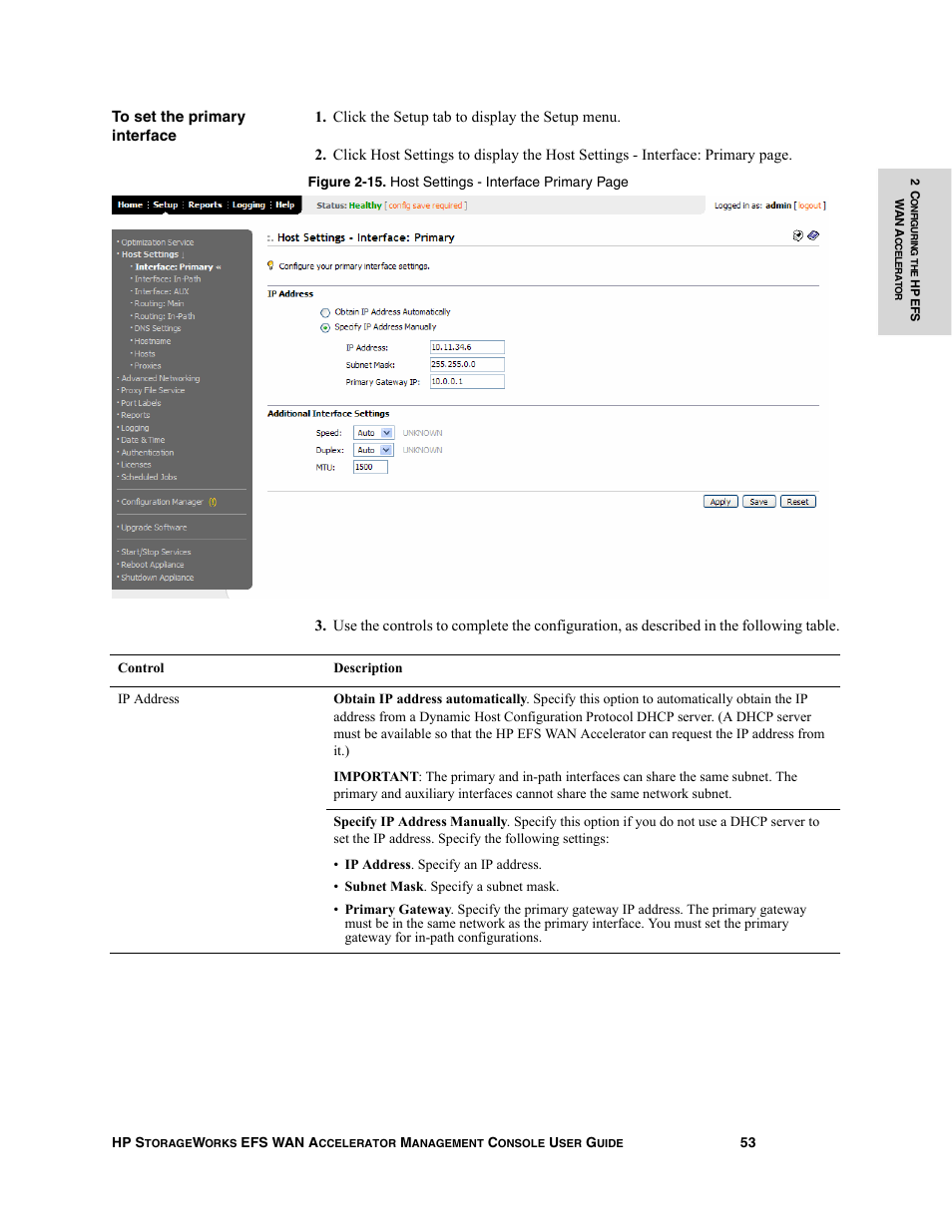 HP StorageWorks Enterprise File Services WAN Accelerator User Manual | Page 53 / 232