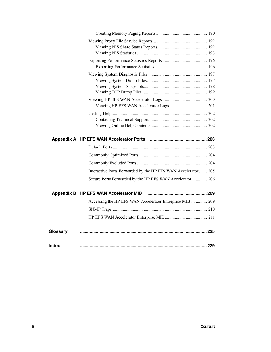 HP StorageWorks Enterprise File Services WAN Accelerator User Manual | Page 6 / 232