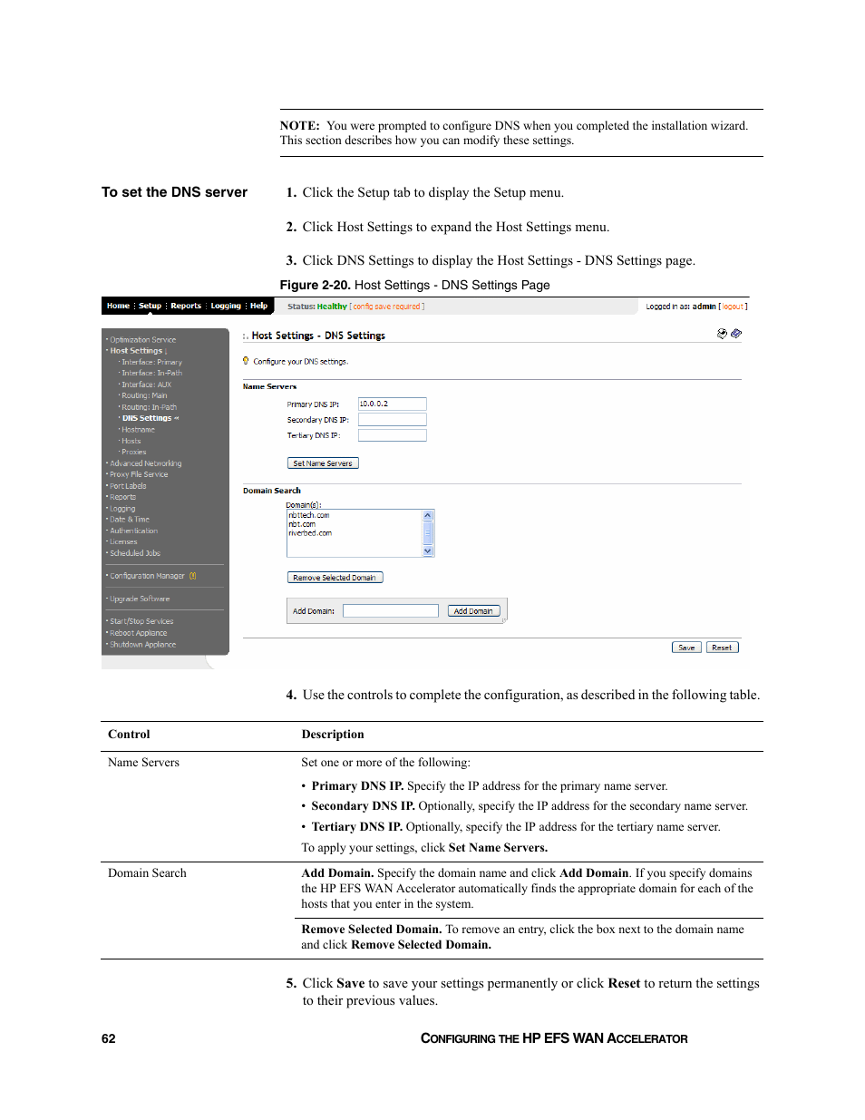 HP StorageWorks Enterprise File Services WAN Accelerator User Manual | Page 62 / 232