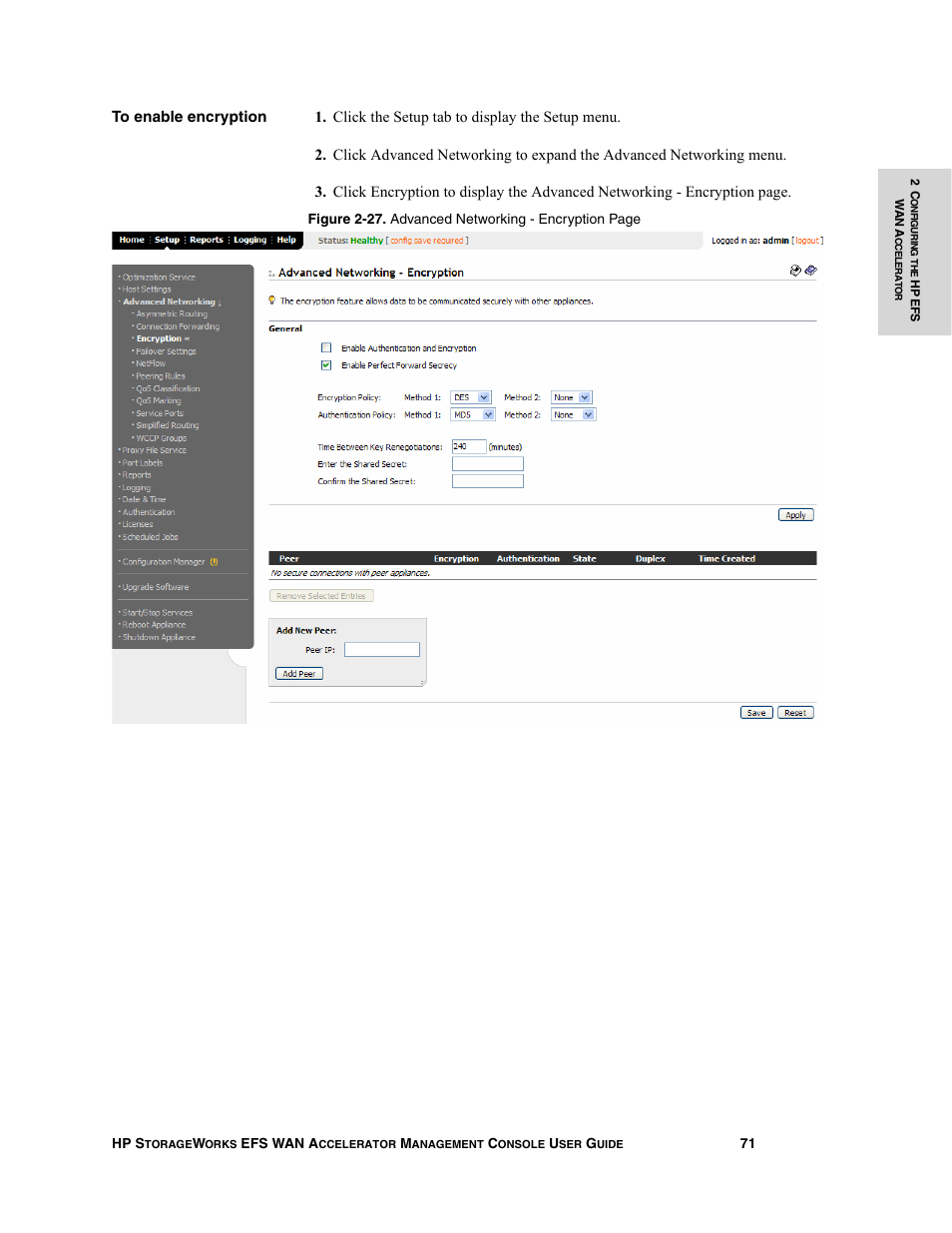 HP StorageWorks Enterprise File Services WAN Accelerator User Manual | Page 71 / 232