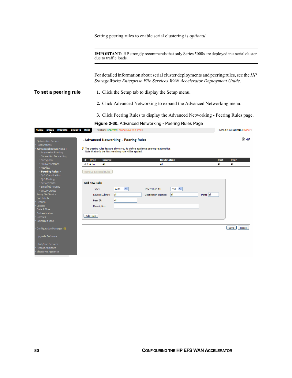 HP StorageWorks Enterprise File Services WAN Accelerator User Manual | Page 80 / 232