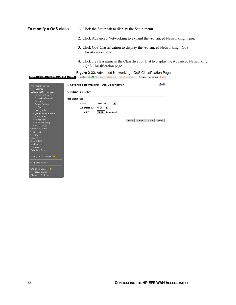 HP StorageWorks Enterprise File Services WAN Accelerator User Manual | Page 86 / 232