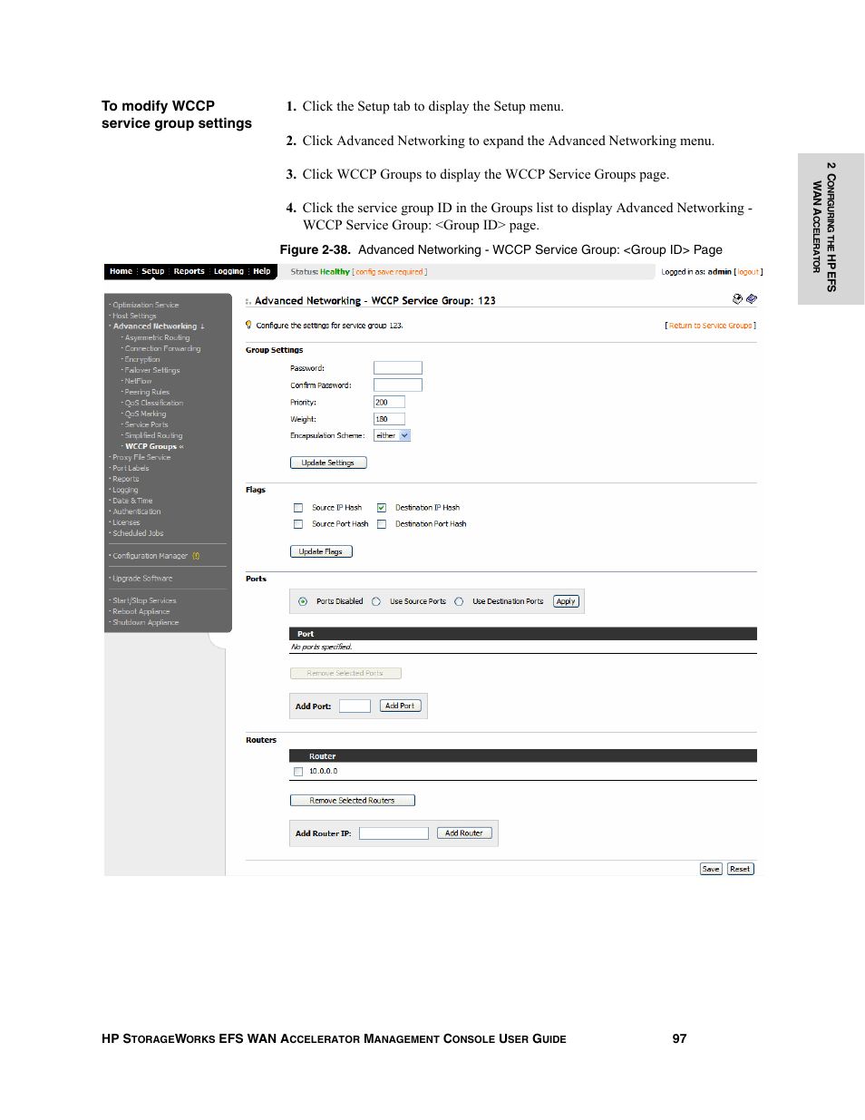 HP StorageWorks Enterprise File Services WAN Accelerator User Manual | Page 97 / 232