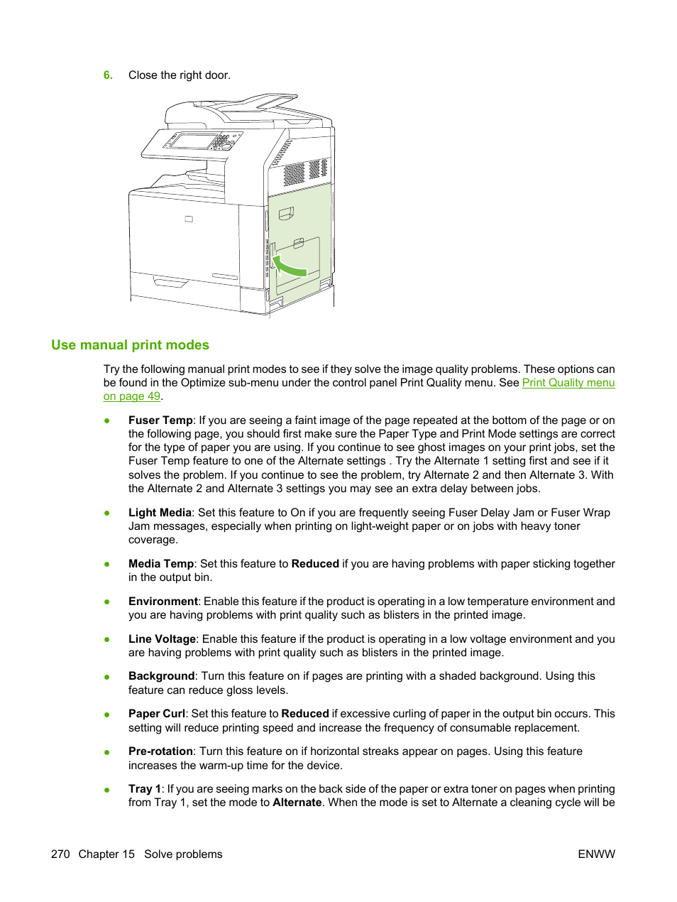 Use manual print modes | HP Color LaserJet CM6030CM6040 Multifunction Printer series User Manual | Page 286 / 338