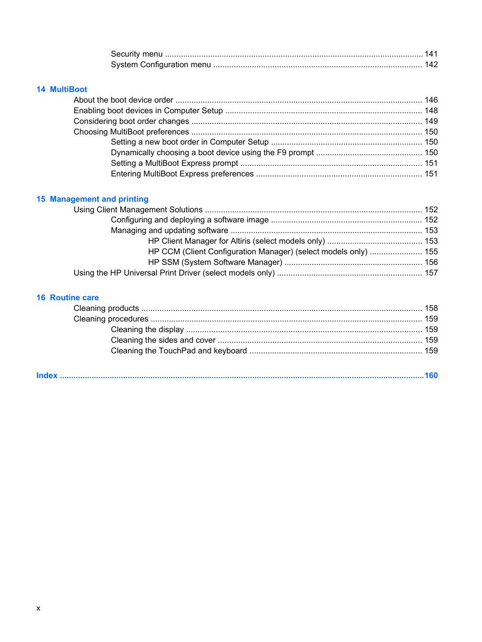 HP ProBook 6555b Notebook-PC User Manual | Page 10 / 175