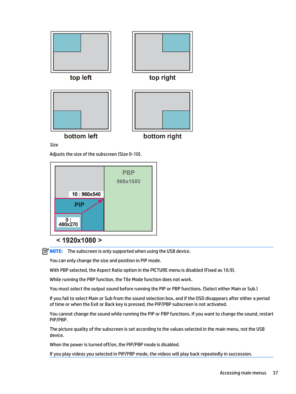 HP LD4235 41.92-inch LED Digital Signage Display User Manual | Page 47 / 111