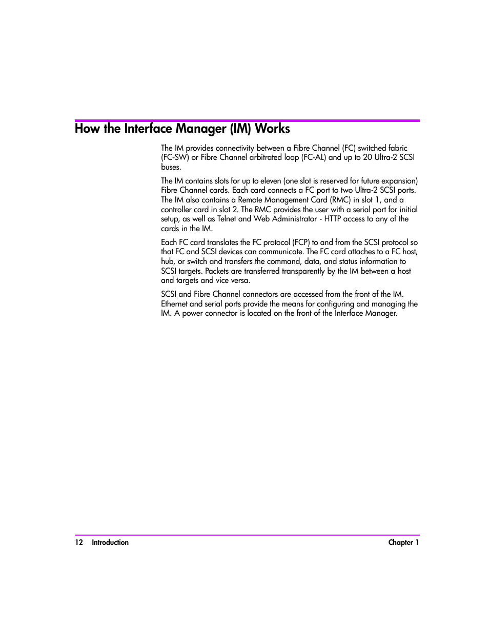 How the interface manager (im) works, How the interface manager (im) works 12 | HP Tape Library Interface Manager Software User Manual | Page 12 / 138