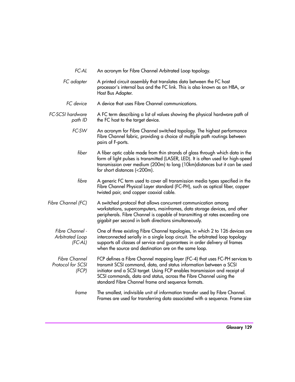HP Tape Library Interface Manager Software User Manual | Page 129 / 138