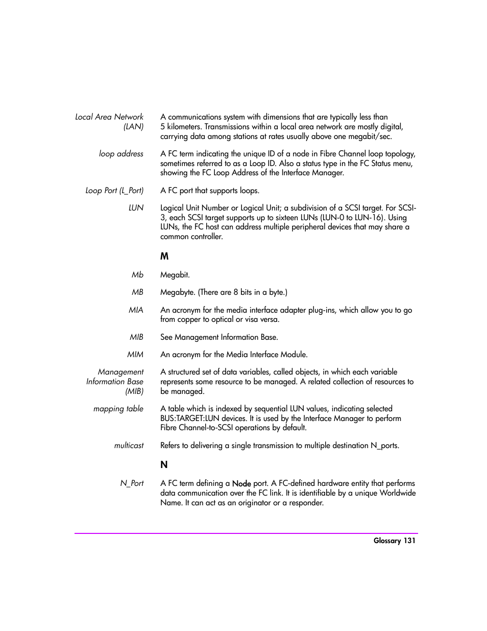 HP Tape Library Interface Manager Software User Manual | Page 131 / 138