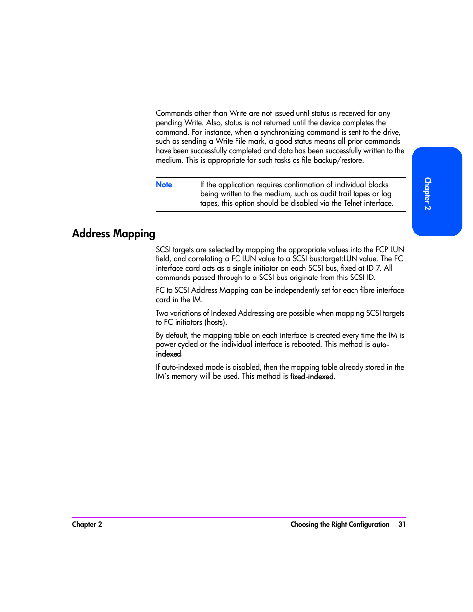 Address mapping, Address mapping 31 | HP Tape Library Interface Manager Software User Manual | Page 31 / 138