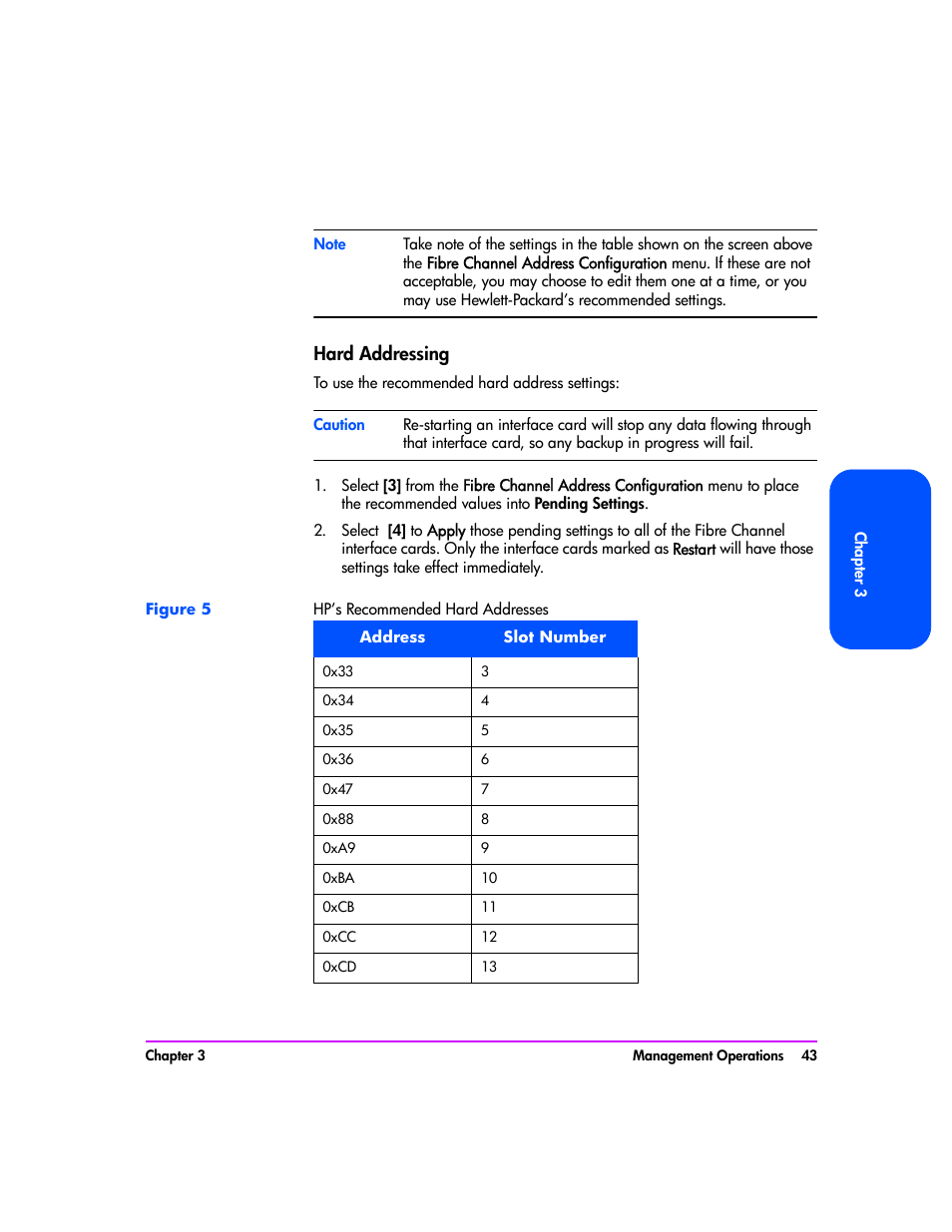 Hard addressing, Hard addressing 43 | HP Tape Library Interface Manager Software User Manual | Page 43 / 138