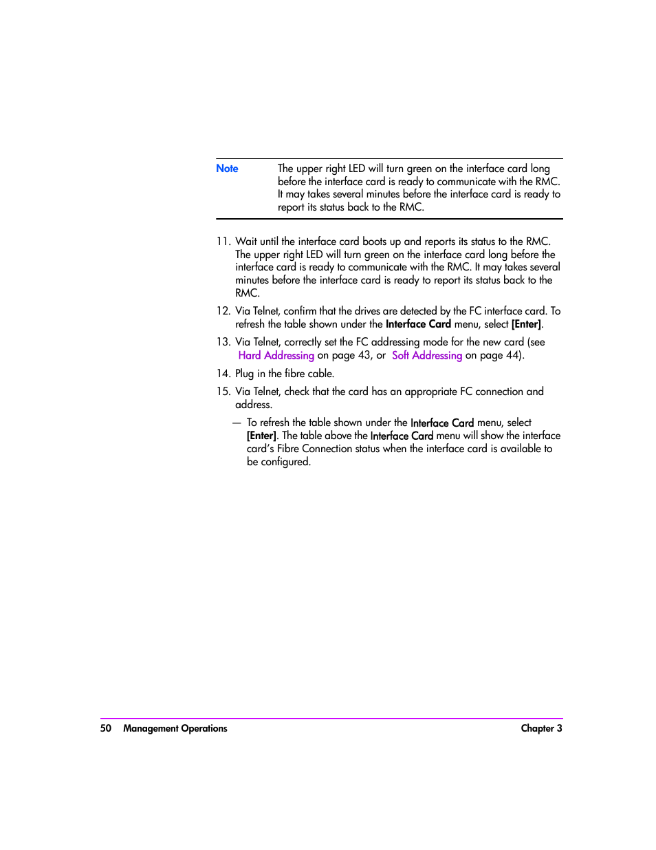 Plug in the fibre cable | HP Tape Library Interface Manager Software User Manual | Page 50 / 138