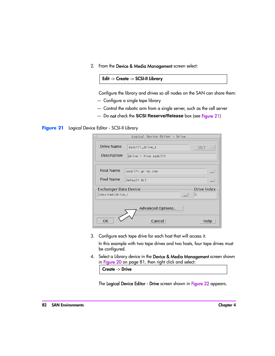 HP Tape Library Interface Manager Software User Manual | Page 82 / 138