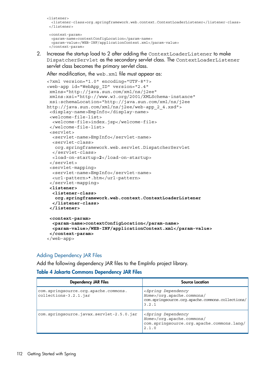 Adding dependency jar files | HP Integrity NonStop J-Series User Manual | Page 112 / 470