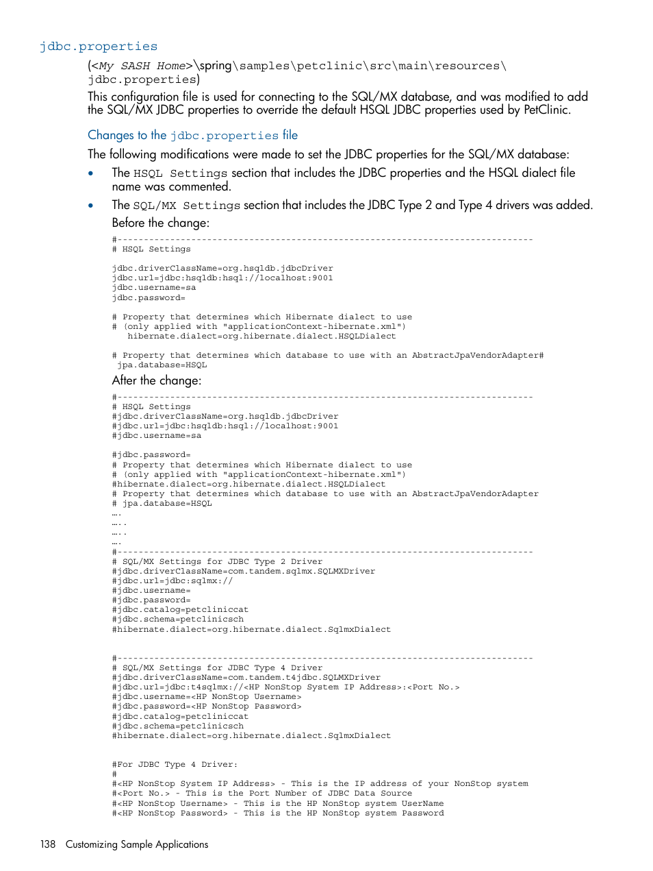 Jdbc.properties | HP Integrity NonStop J-Series User Manual | Page 138 / 470