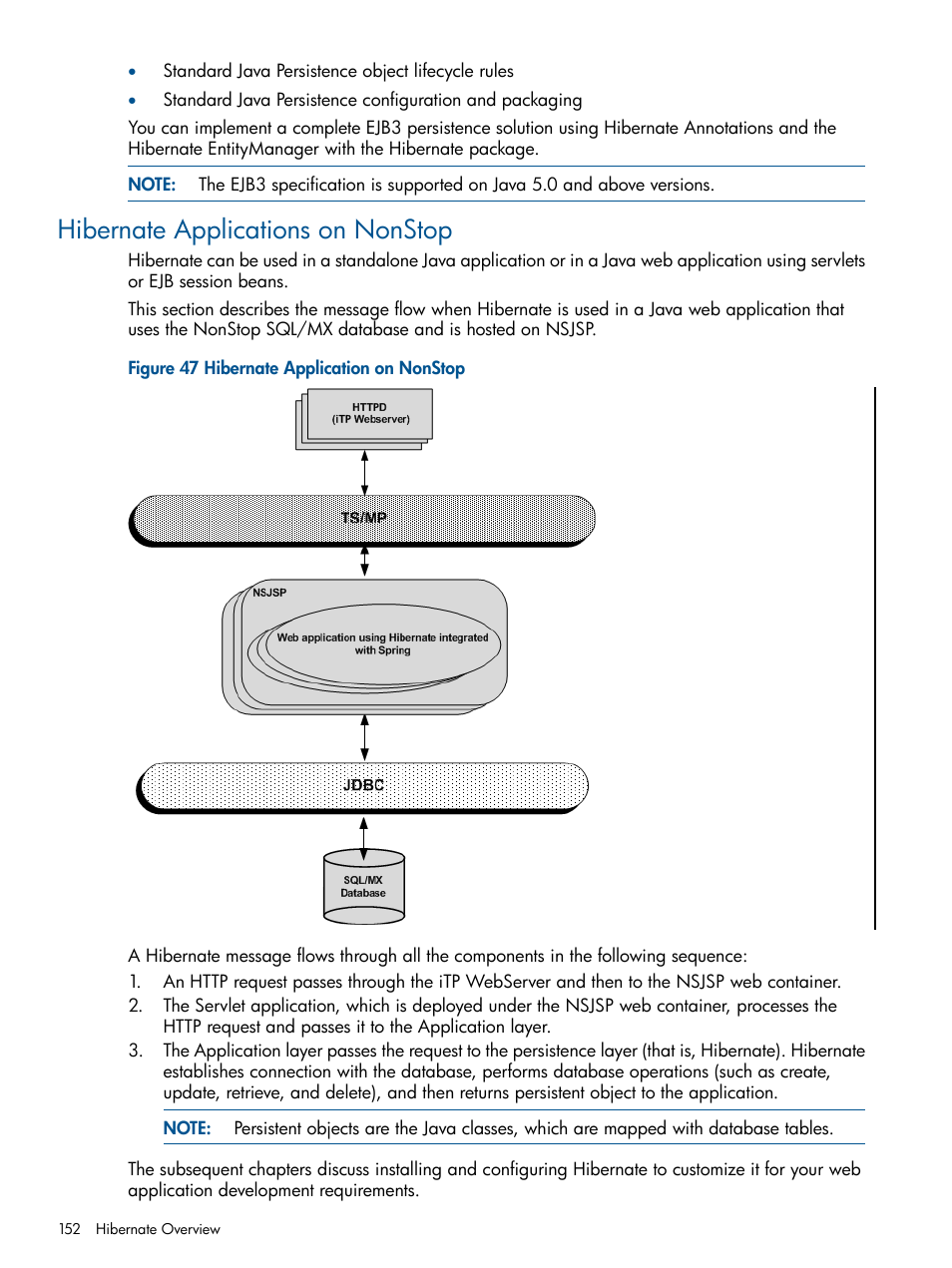 Hibernate applications on nonstop | HP Integrity NonStop J-Series User Manual | Page 152 / 470