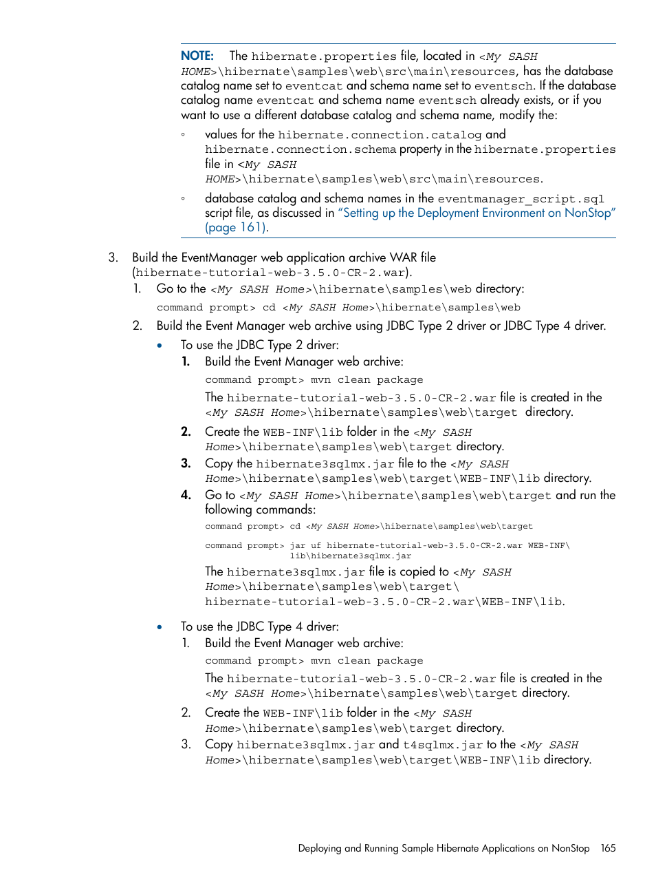 HP Integrity NonStop J-Series User Manual | Page 165 / 470