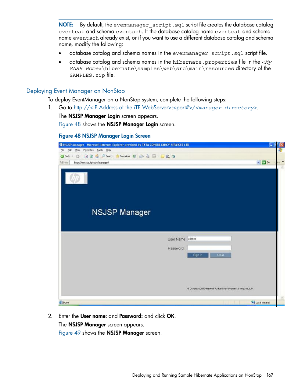 Deploying event manager on nonstop | HP Integrity NonStop J-Series User Manual | Page 167 / 470