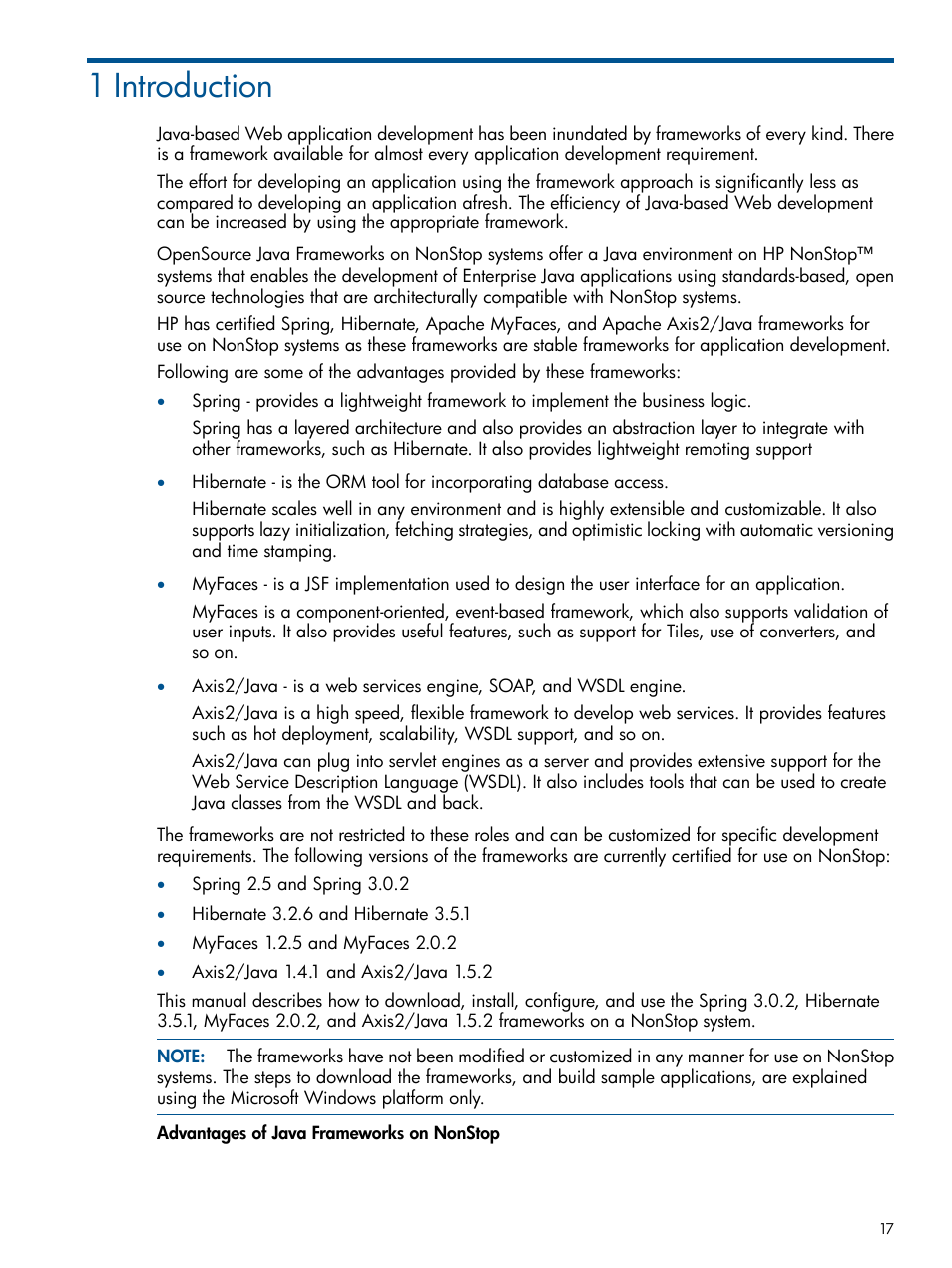 1 introduction, Chapter 1: introduction | HP Integrity NonStop J-Series User Manual | Page 17 / 470