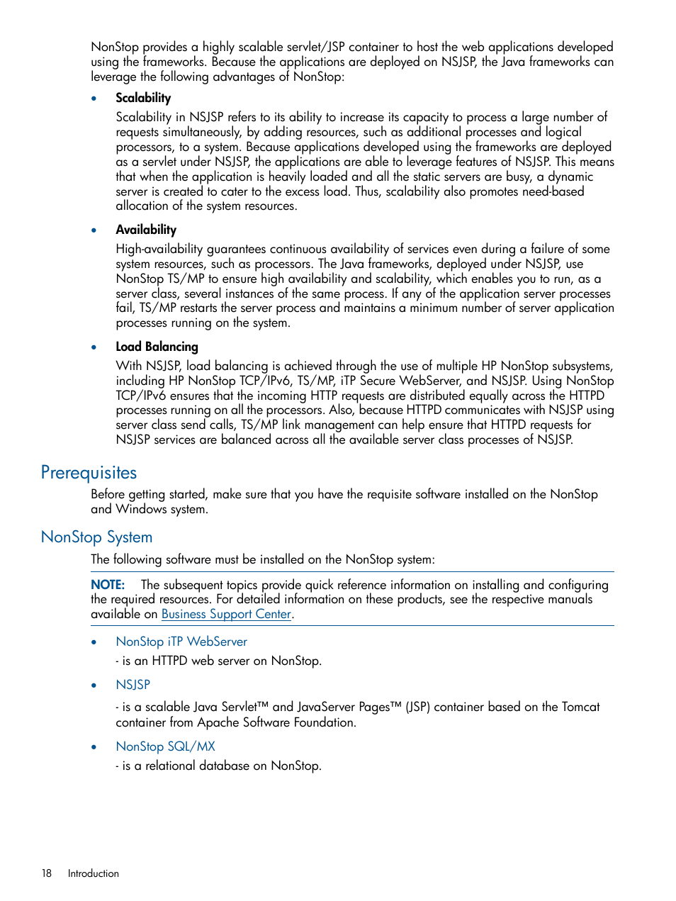 Prerequisites, Nonstop system | HP Integrity NonStop J-Series User Manual | Page 18 / 470