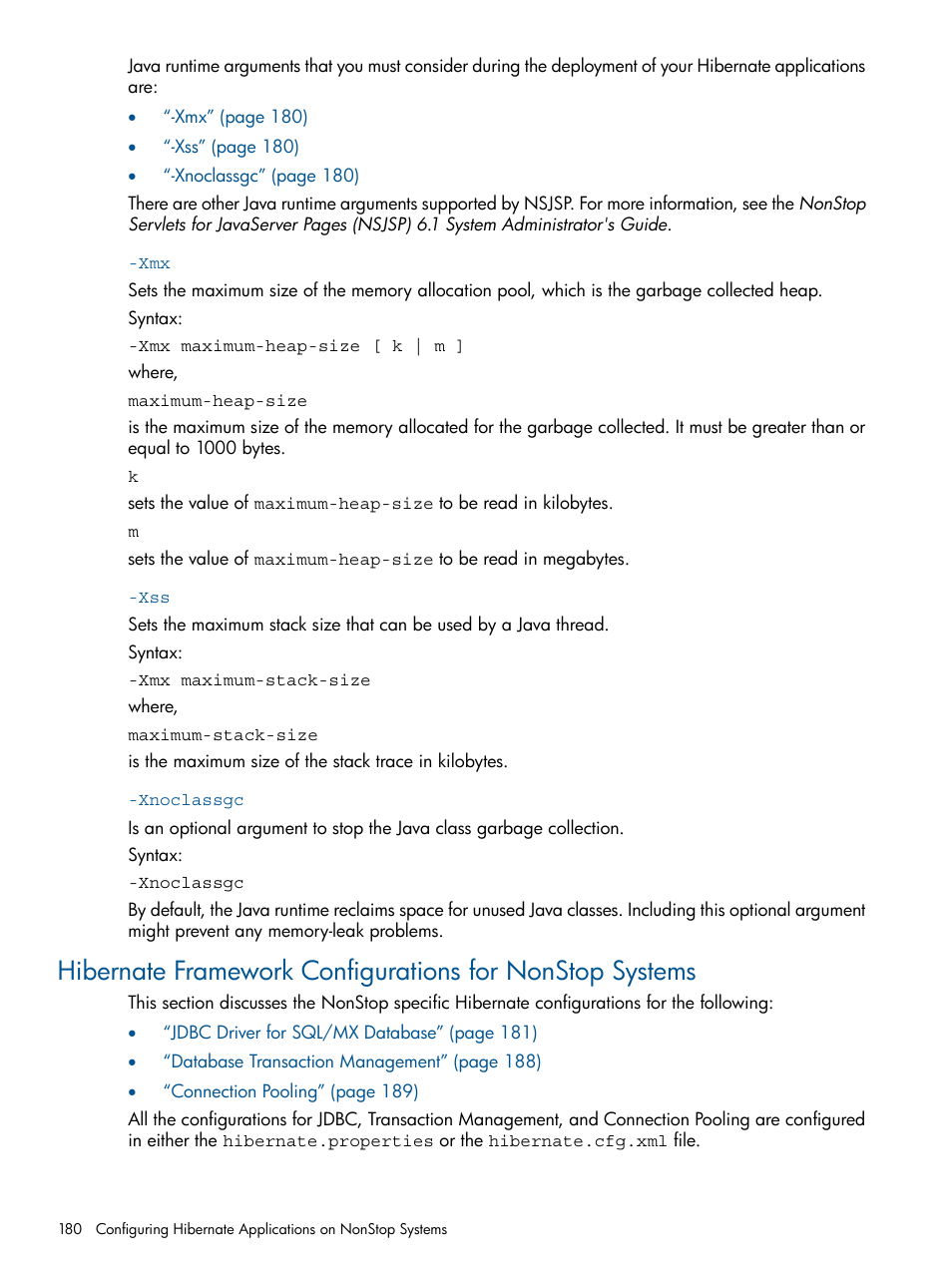 Xnoclassgc | HP Integrity NonStop J-Series User Manual | Page 180 / 470