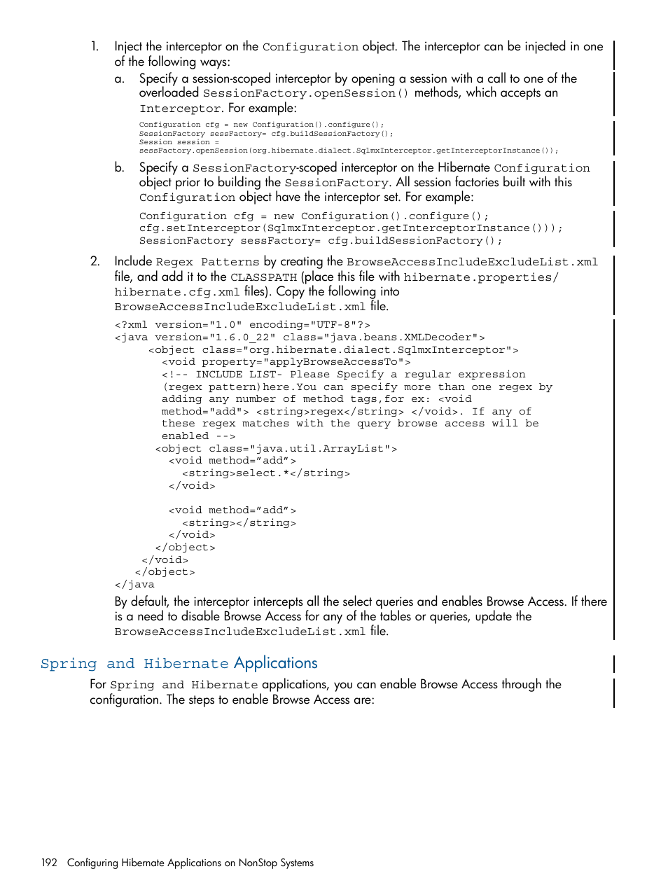 Spring and hibernate applications | HP Integrity NonStop J-Series User Manual | Page 192 / 470