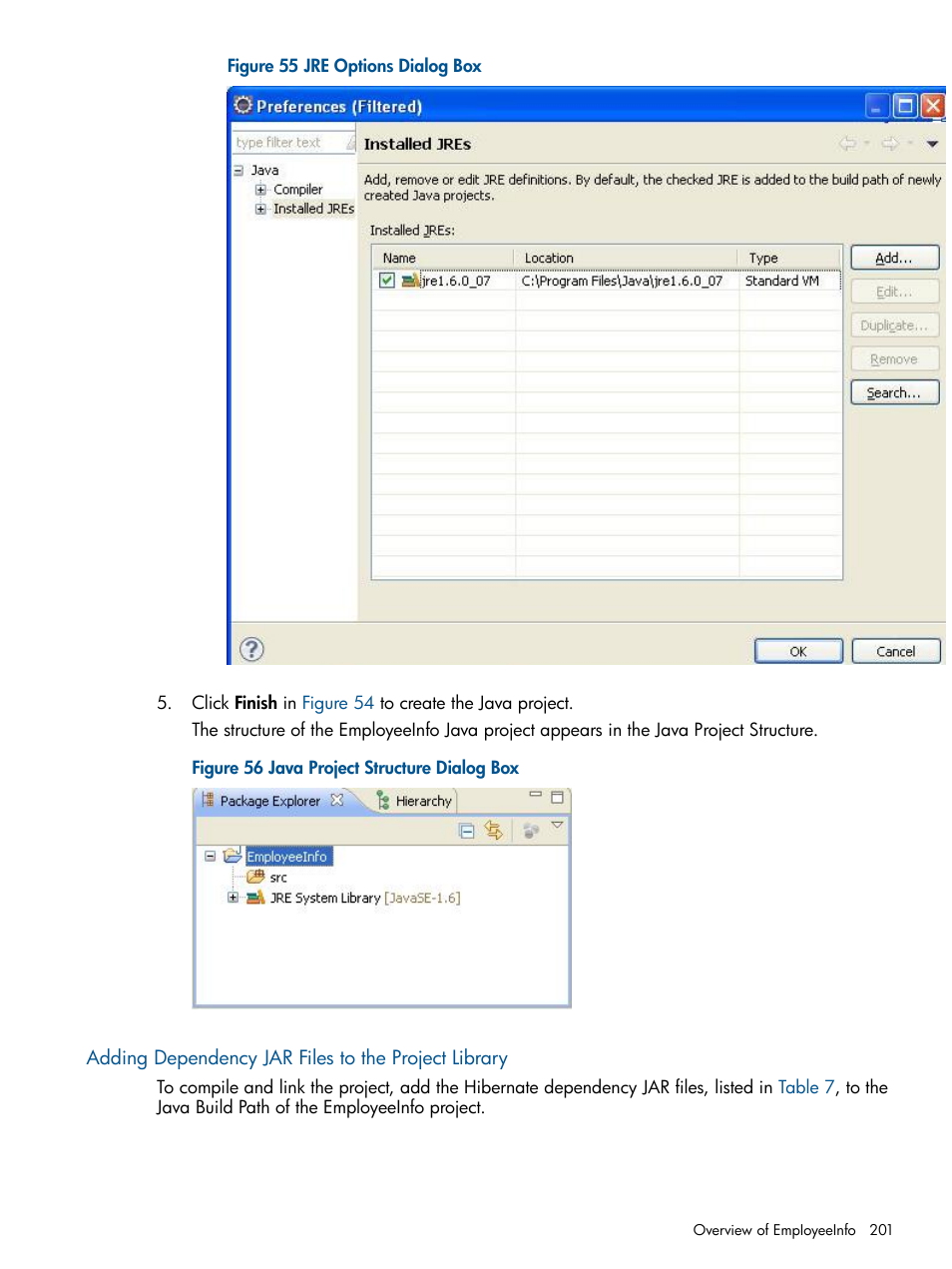 Adding dependency jar files to the project library | HP Integrity NonStop J-Series User Manual | Page 201 / 470
