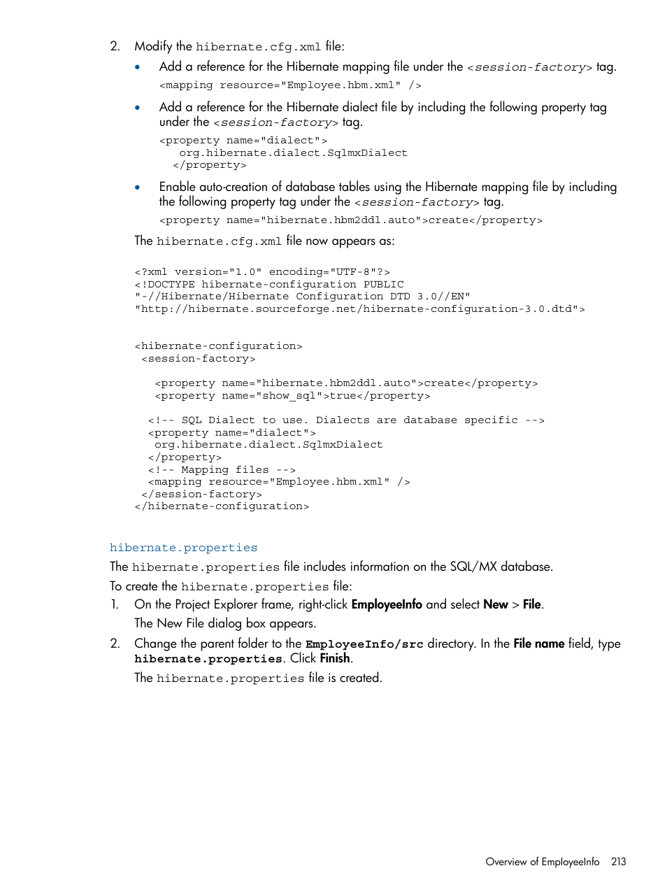 Hibernate.properties | HP Integrity NonStop J-Series User Manual | Page 213 / 470