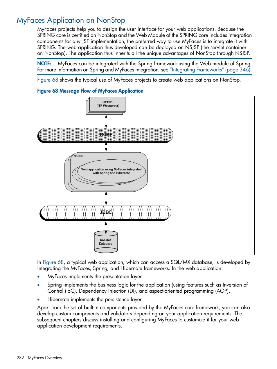 Myfaces application on nonstop | HP Integrity NonStop J-Series User Manual | Page 232 / 470