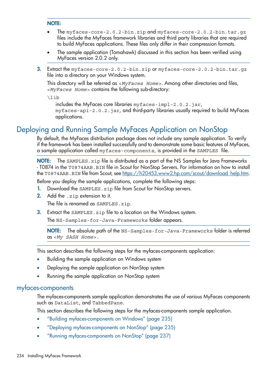 Myfaces-components | HP Integrity NonStop J-Series User Manual | Page 234 / 470
