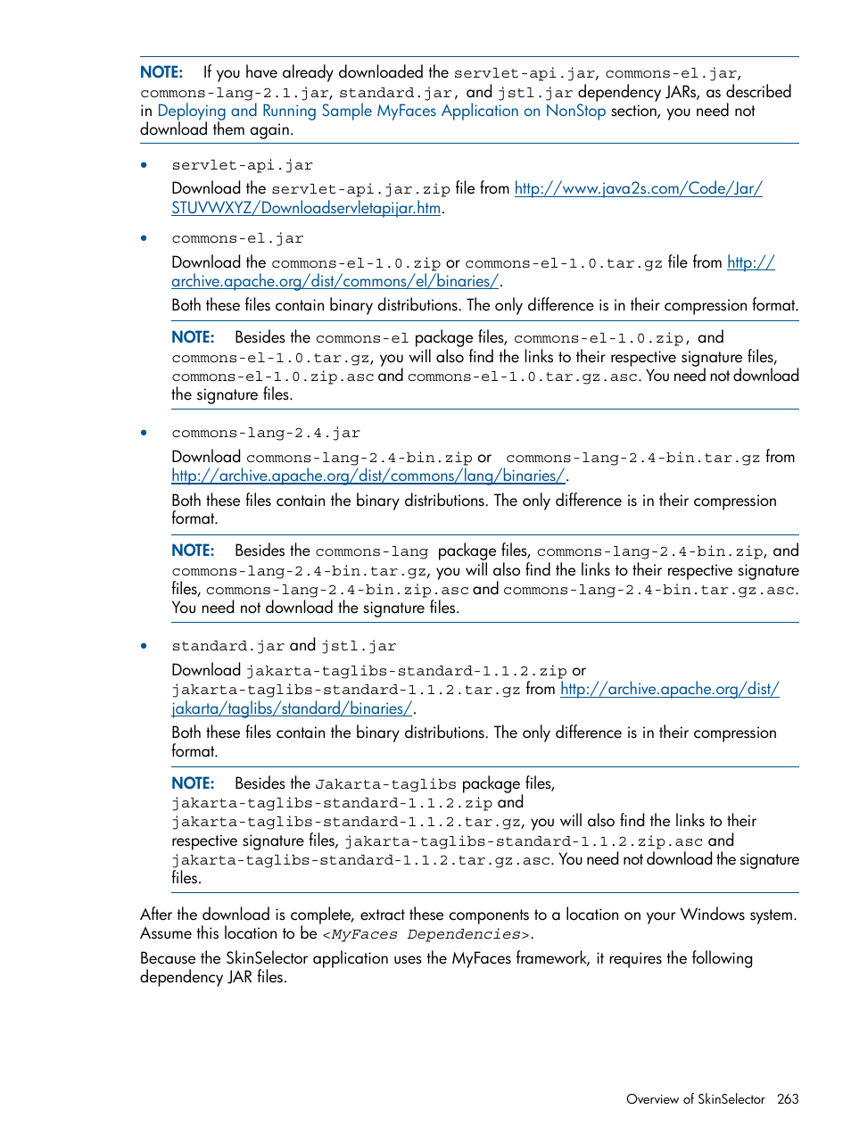 HP Integrity NonStop J-Series User Manual | Page 263 / 470