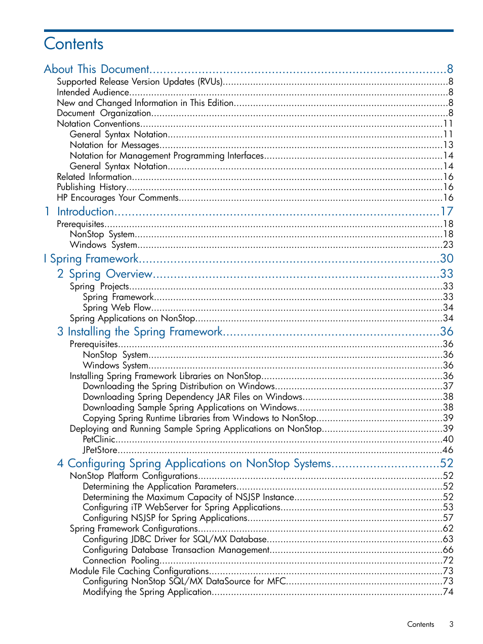HP Integrity NonStop J-Series User Manual | Page 3 / 470