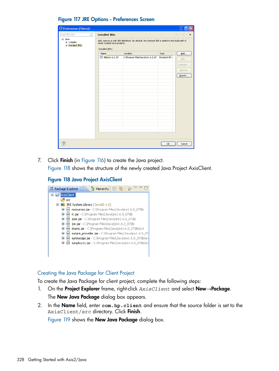 Creating the java package for client project | HP Integrity NonStop J-Series User Manual | Page 328 / 470