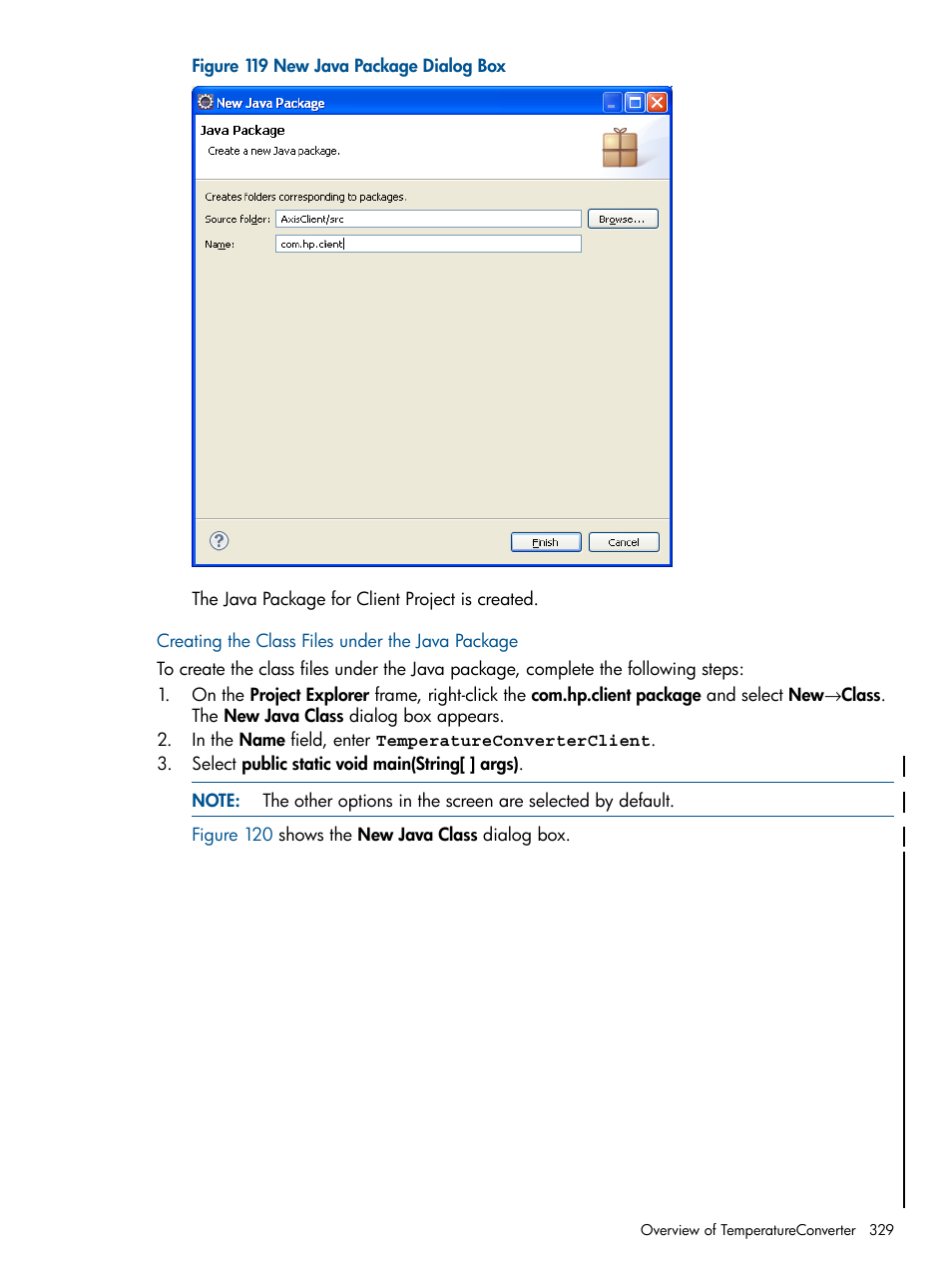 Creating the class files under the java package, Figure 119 | HP Integrity NonStop J-Series User Manual | Page 329 / 470