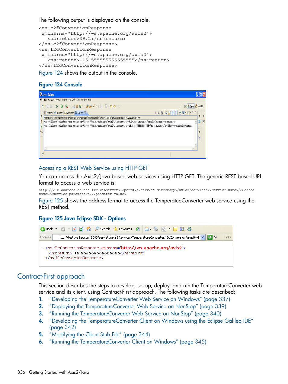 Accessing a rest web service using http get, Contract-first approach | HP Integrity NonStop J-Series User Manual | Page 336 / 470