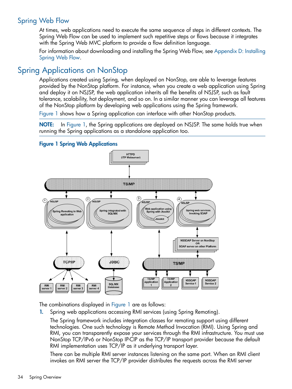 Spring web flow, Spring applications on nonstop | HP Integrity NonStop J-Series User Manual | Page 34 / 470