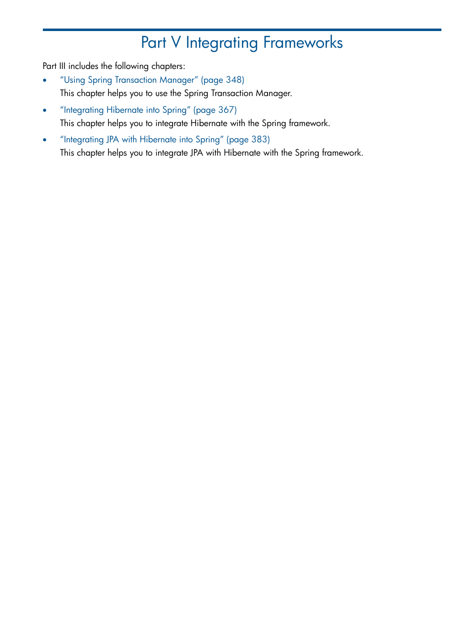 Part v integrating frameworks, V integrating frameworks, Part v: integrating frameworks | HP Integrity NonStop J-Series User Manual | Page 346 / 470