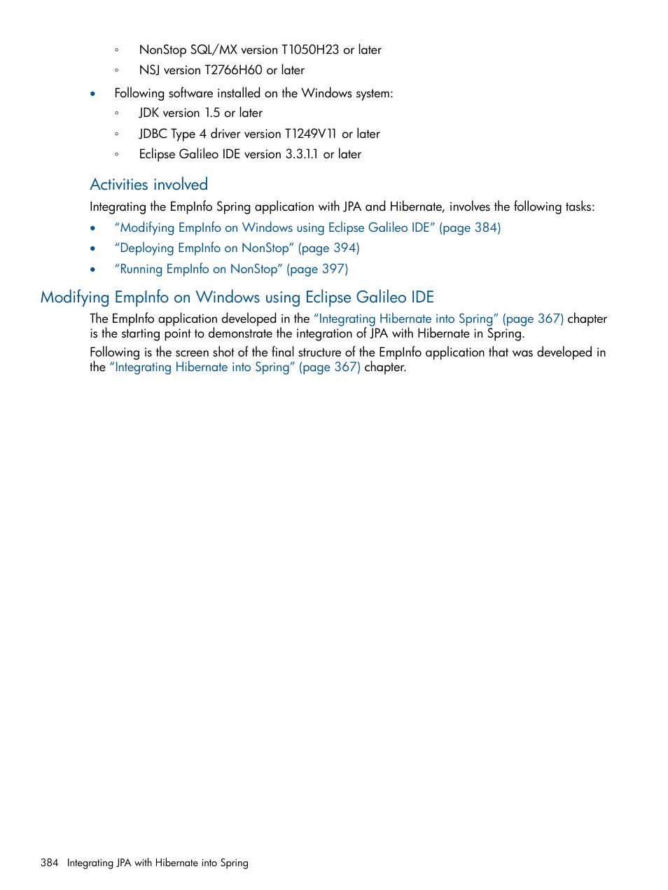 Activities involved | HP Integrity NonStop J-Series User Manual | Page 384 / 470