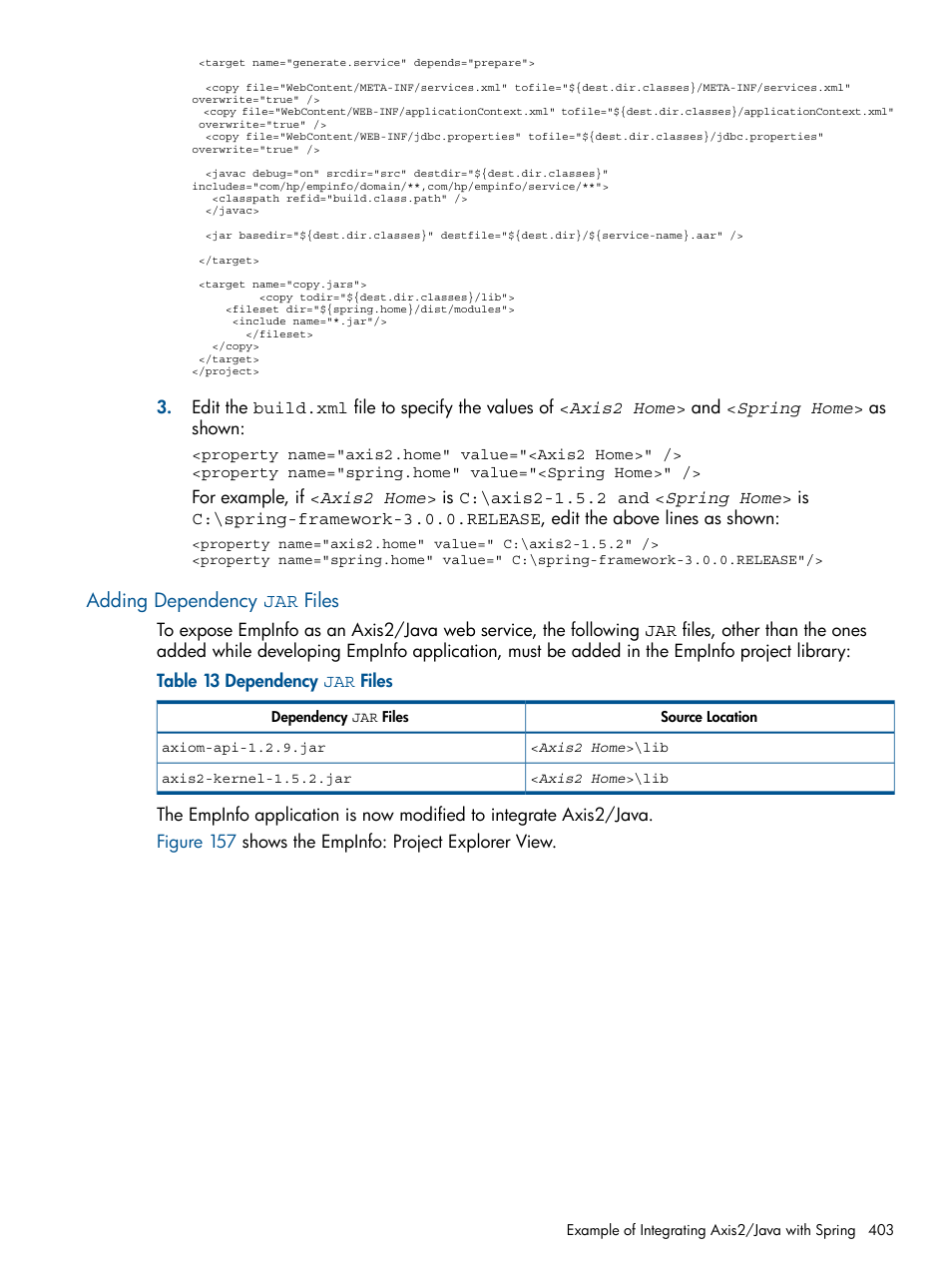 Adding dependency jar files | HP Integrity NonStop J-Series User Manual | Page 403 / 470