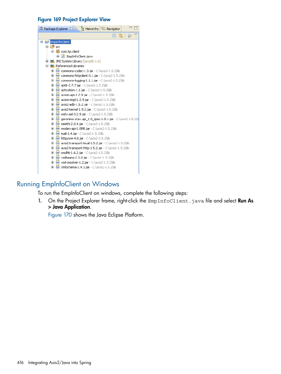 Running empinfoclient on windows, Figure 169 | HP Integrity NonStop J-Series User Manual | Page 416 / 470