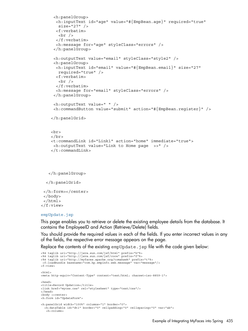 Empupdate.jsp | HP Integrity NonStop J-Series User Manual | Page 435 / 470