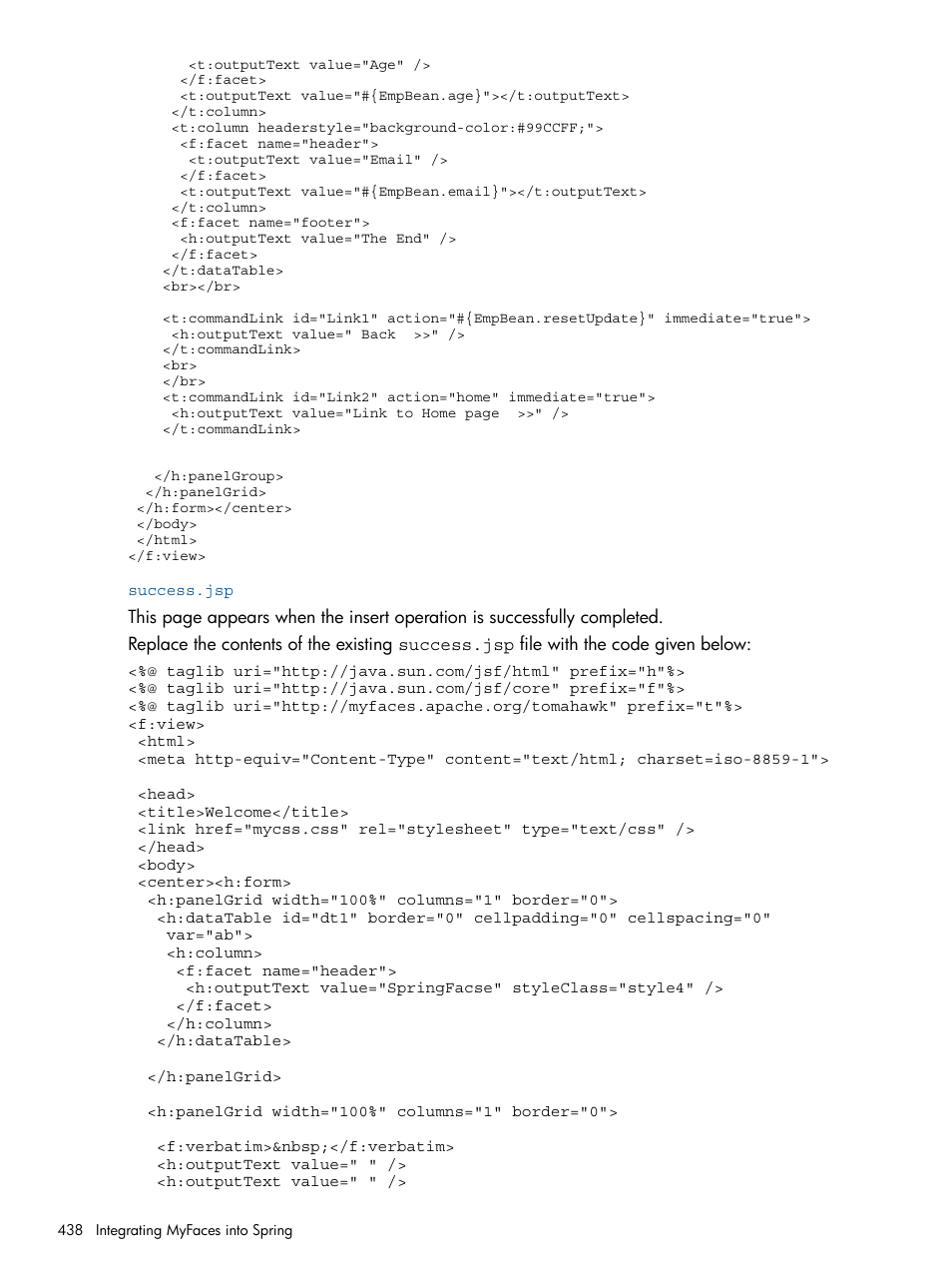 Success.jsp | HP Integrity NonStop J-Series User Manual | Page 438 / 470