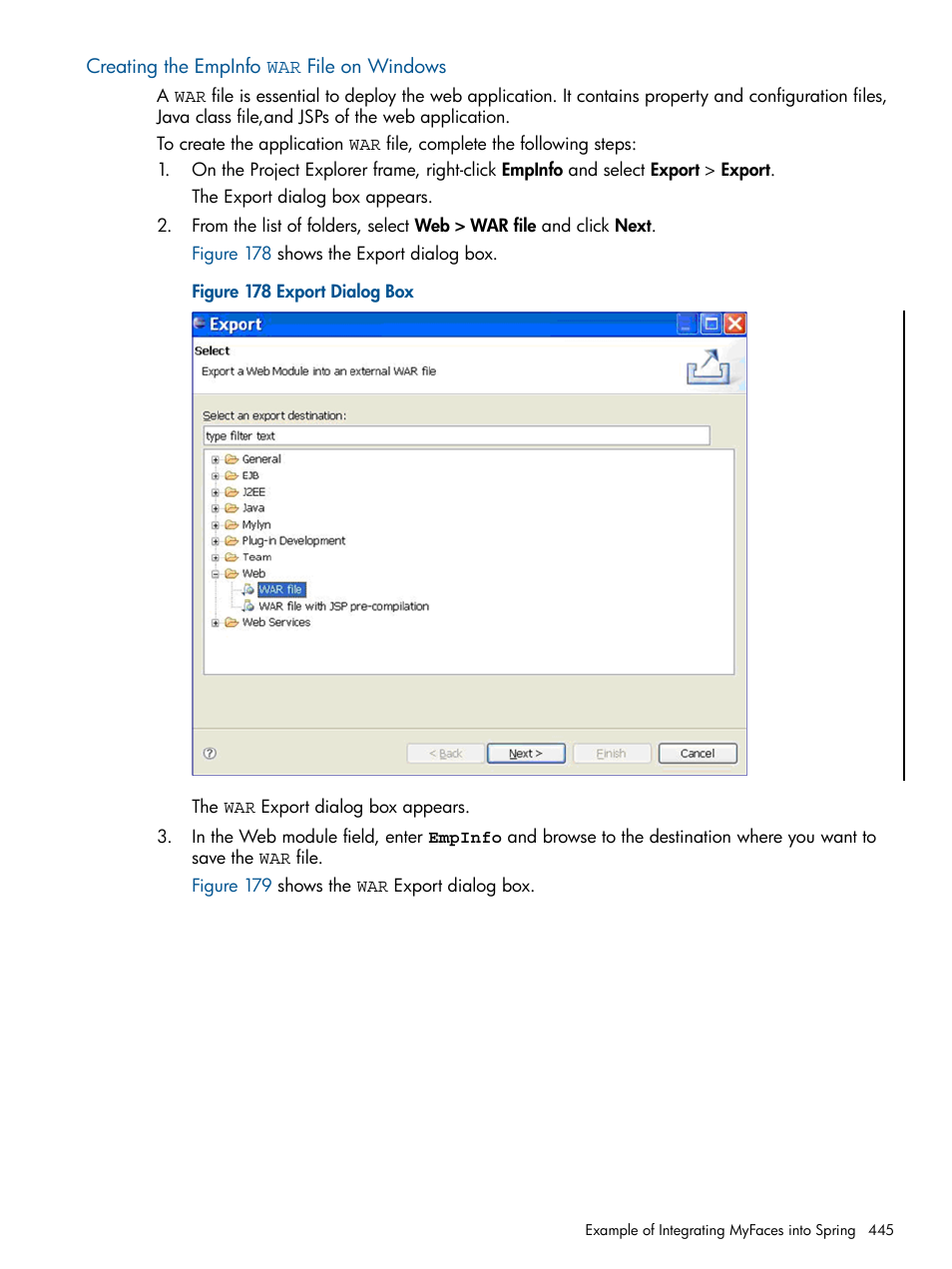 Creating the empinfo war file on windows | HP Integrity NonStop J-Series User Manual | Page 445 / 470