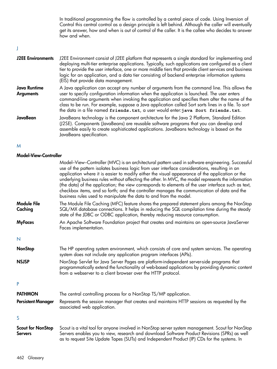 HP Integrity NonStop J-Series User Manual | Page 462 / 470