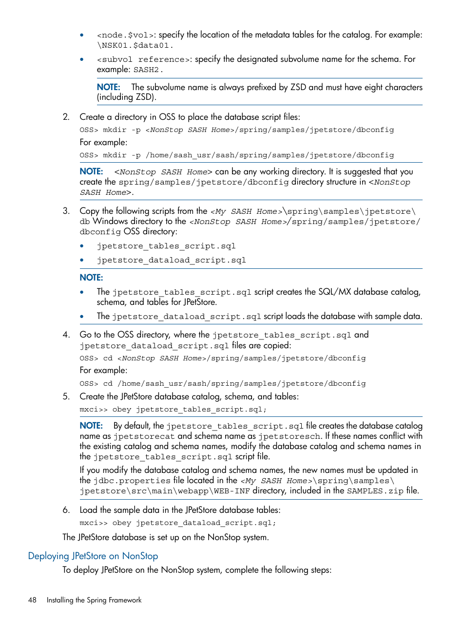Deploying jpetstore on nonstop | HP Integrity NonStop J-Series User Manual | Page 48 / 470